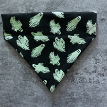 Load image into Gallery viewer, Spooky Ghosts Bandana (Glow in the Dark)