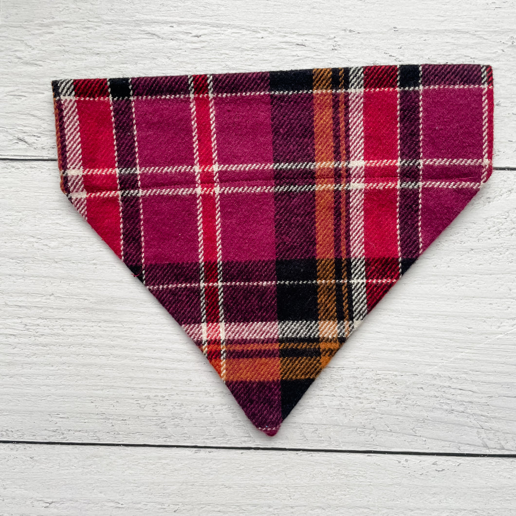 Burgundy Flannel Bandana