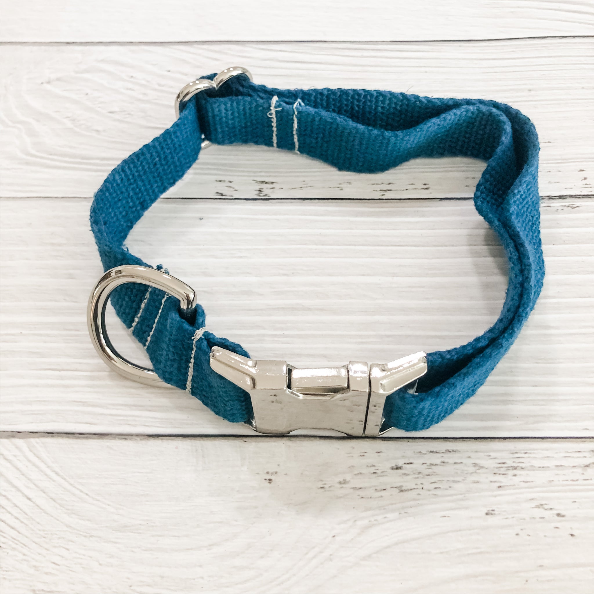 Hemp dog collar with metal buckle hotsell